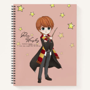 Magical Ron Weasley Watercolor Notebook
