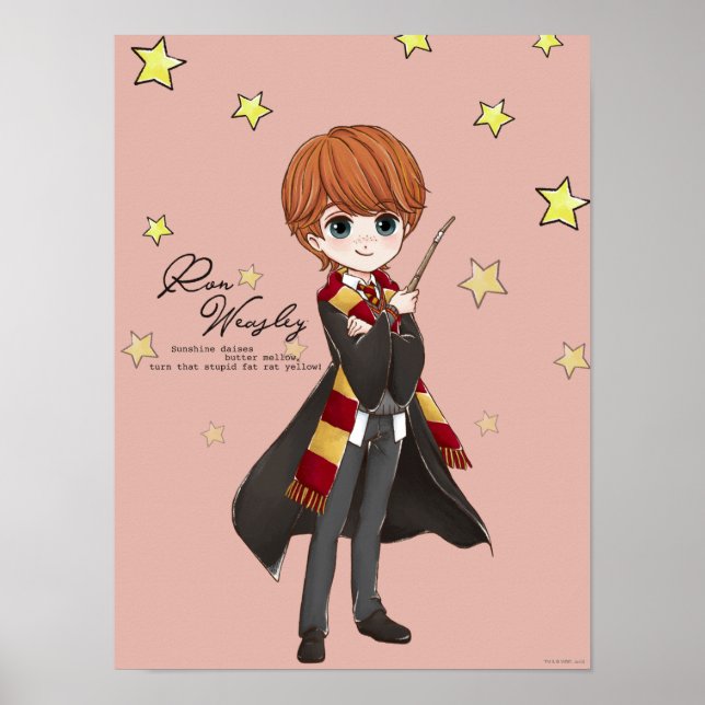 Magical Ron Weasley Watercolor Poster (Front)
