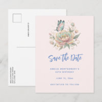 Magical Rose and Butterfly Pastel Colours