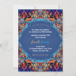 Magical Royale 50th Birthday Dinner Party Invitation