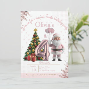 Magical Santa Birthday Invitation – 4th Birthday