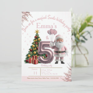 Magical Santa Birthday Invitation – 5th Birthday