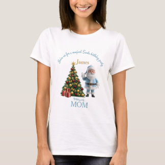 Magical Santa Birthday Invitation T-Shirt