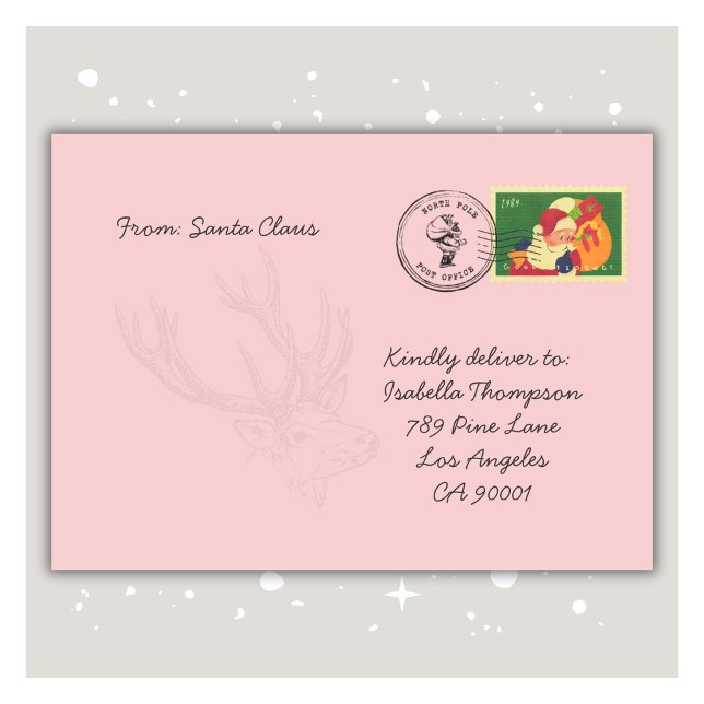 Magical Santa Envelope (Personalized Santa Claus Envelope for Kids)