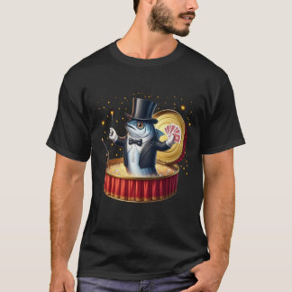 Magical Sardine Escape Trick Wizard Fish Show T-Shirt