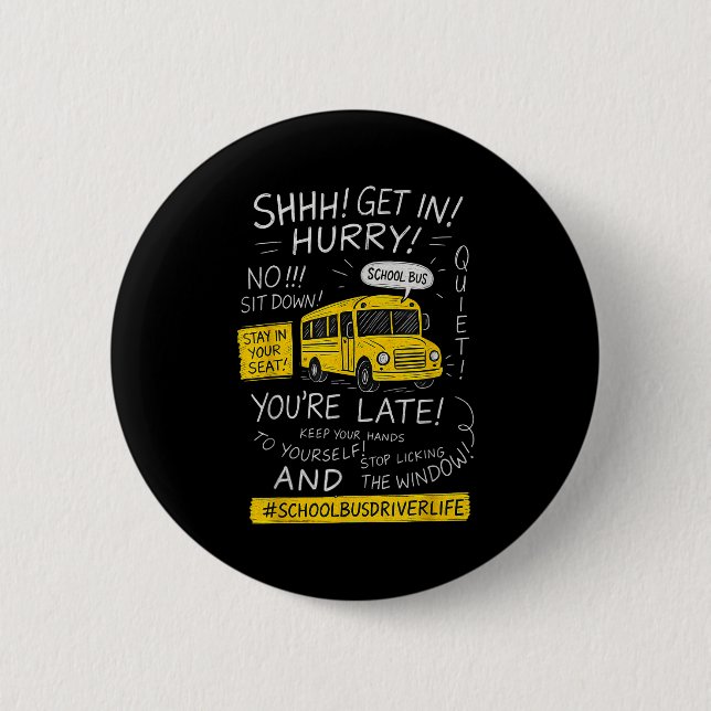 Magical School Bus Driver Last Day Of School Bus D 6 Cm Round Badge (Front)