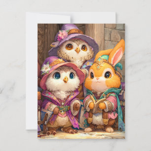 Magical School for Animals Postcard