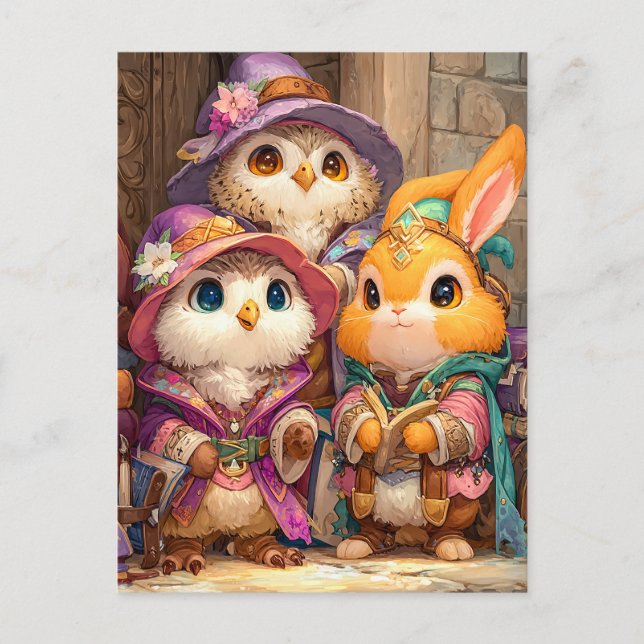 Magical School for Animals Postcard (Front)