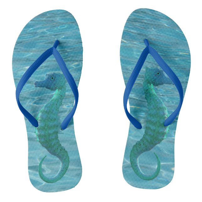 Magical Sea Horse Flip Flops (Footbed)