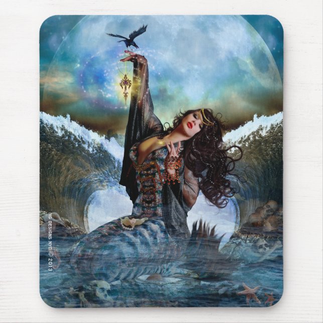 Magical Sea Witch Mermaid Mousepad (Front)