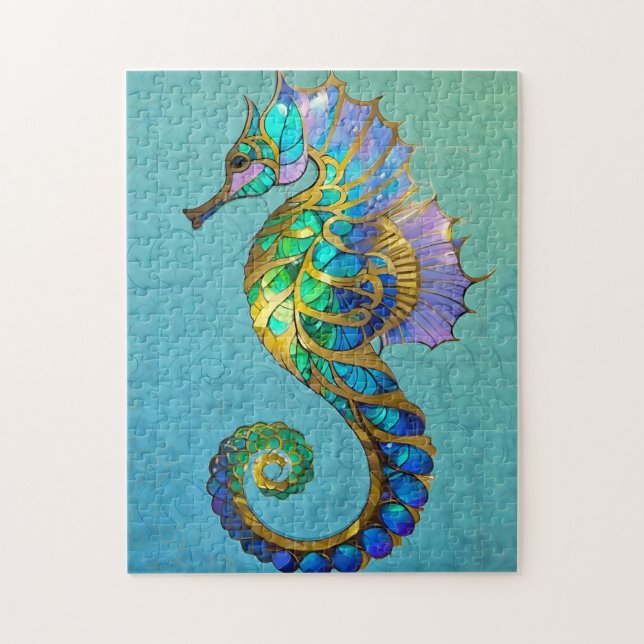 Magical Seahorse  puzzle (Vertical)