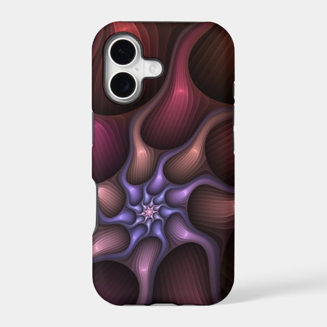 Magical Shiny Abstract Striped Colorful Fractal (Back)