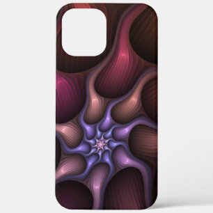 Magical Shiny Abstract Striped Colourful Fractal iPhone 12 Pro Max Case