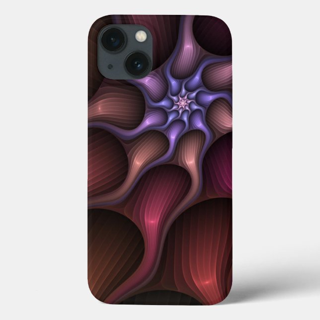 Magical Shiny Abstract Striped Colourful Fractal Case-Mate iPhone Case (Back)