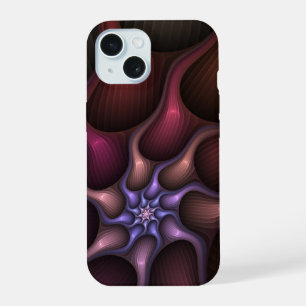 Magical Shiny Abstract Striped Colourful Fractal iPhone 15 Case