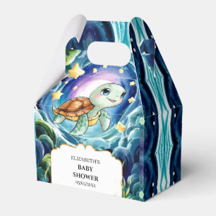 Magical Simple Sea Turtle Baby Shower Favour Box