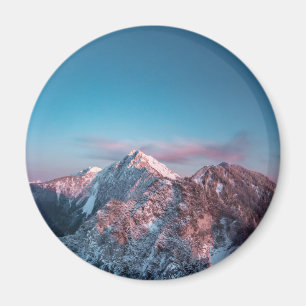 Magical sky above mountain Storžič, Slovenia Magnet