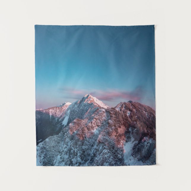 Magical sky above mountain Storžič, Slovenia Tapestry (Front)