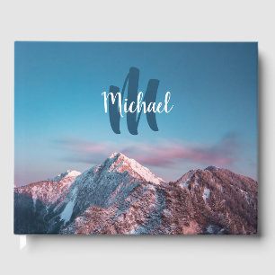 Magical sky monogram mountain Storžič Slovenia Guest Book