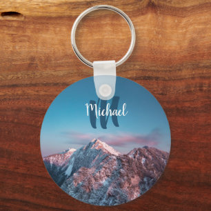 Magical sky monogram mountain Storžič Slovenia Key Ring