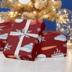 Magical Snowman Frozen Wrapping Paper