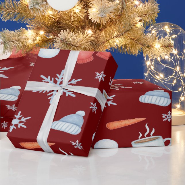 Magical Snowman Frozen Wrapping Paper (Holidays)