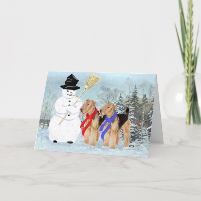 Magical Snowman Holiday Card (Front)