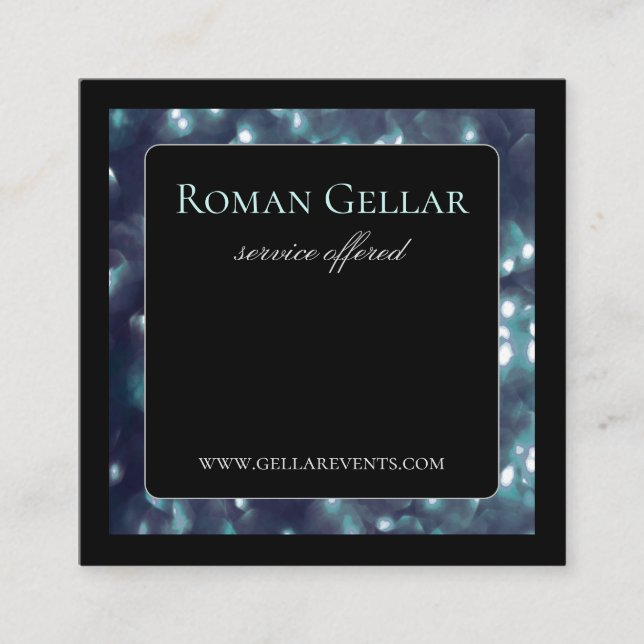 Magical Sparkle Print  Business Card (Front)