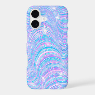 Magical Sparkly Pastel Waves iPhone case