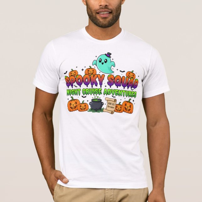 Magical Spooky Squad Shirt | Halloween Ghost & Pum (Front)