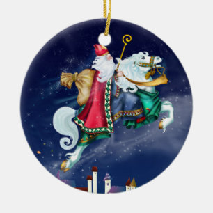 Magical St. Nicholas - Santa - SRF Ceramic Tree Decoration