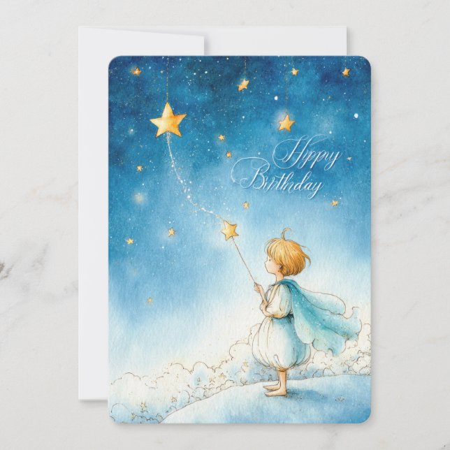 Magical Star Birthday Card (Front)