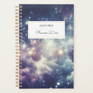 Magical starry sky sparkles Undated your name Planner