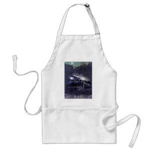 Magical Steam Engine Victorian Train Standard Apron
