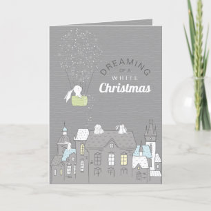 Magical Storybook White Christmas Holiday Card