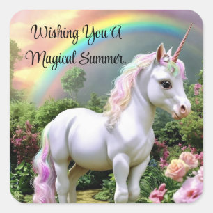 Magical Summer Unicorn Sticker