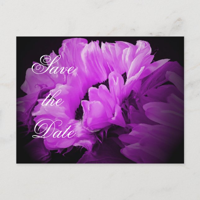 Magical Sunflower Save the Date Postcard (Front)