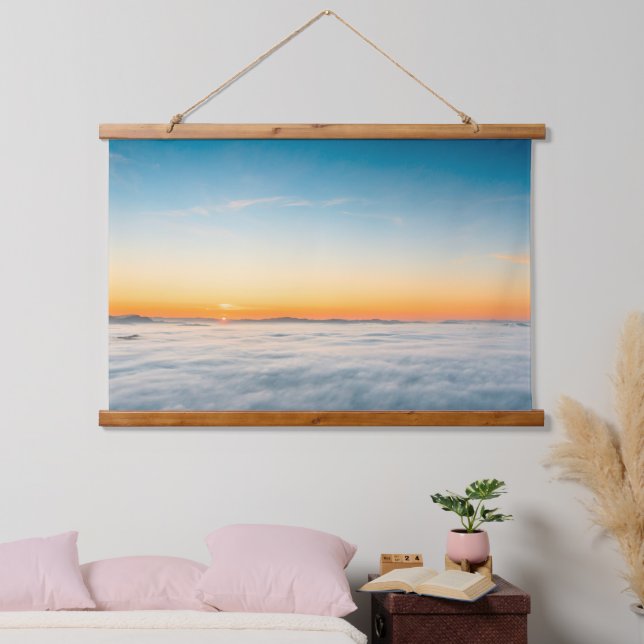 Magical sunrise above clouds hanging tapestry (Bedroom)