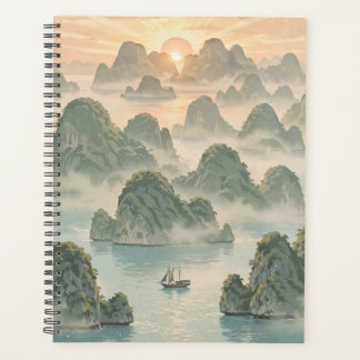Magical Sunrise in Raja Ampat Vintage Style Planner