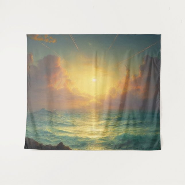 Magical Sunset Tapestry (Front (Horizontal))