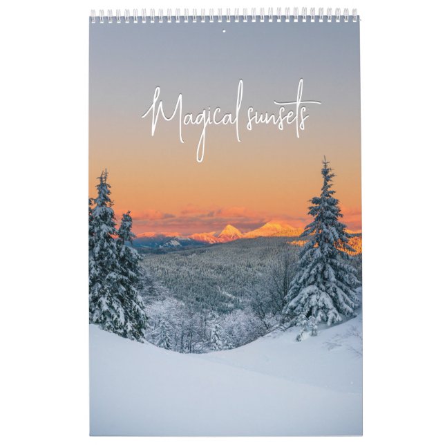 Magical sunsets landscape photo calendar (Cover)