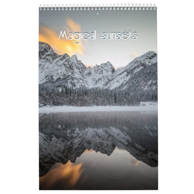 Magical sunsets v3 landscape photo calendar (Cover)