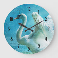 Magical Swan During a Summer Shower