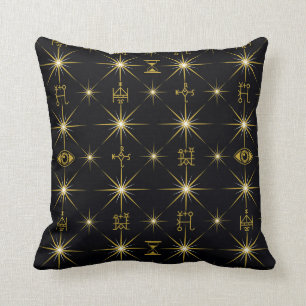 Magical Symbols Pattern Cushion