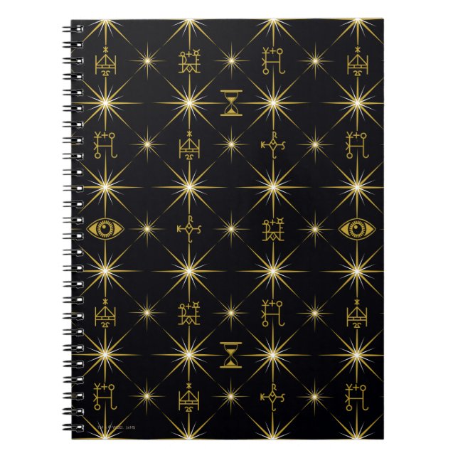 Magical Symbols Pattern Notebook (Front)