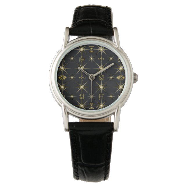 Magical Symbols Pattern Watch (Front)