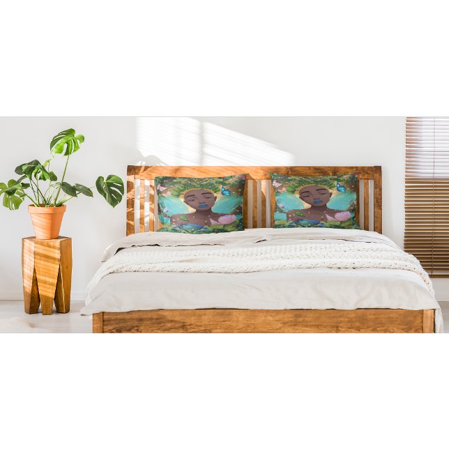 Magical Tale of an African American Black Fairy Pillowcase (Creator Uploaded)