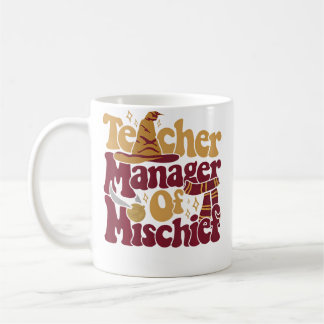 Magical Teacher Shirt Manager Of Mischief Teacher  Coffee Mug