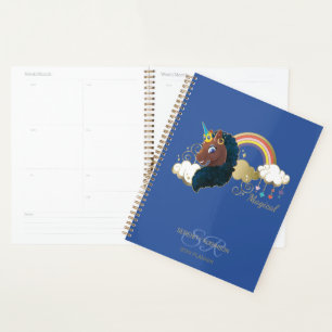 Magical the Unicorn Rainbow & Clouds Design Planner