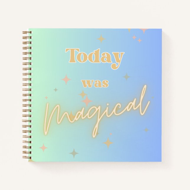 Magical Theme Park Autograph Scrapbook Notebook (Front)